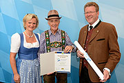 Das Bayerische Bayerische Umweltsiegel für das Gastgewerbe in Gold für Bodos Cafézelt